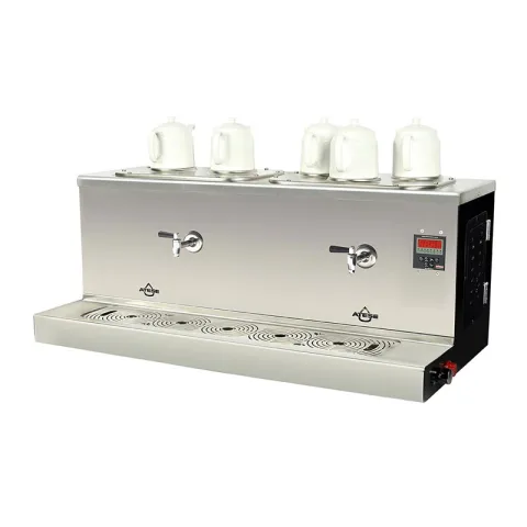 Ateşe Ateşe Cappadocia Dijital 5 Demlikli Çay Kazanı, 30+30 L, Gaz+Elektrikli, Statik Boyalı